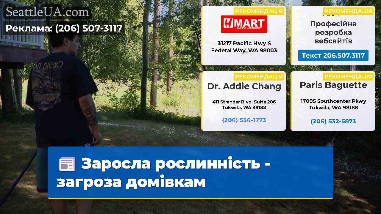 Заросла рослинність - загроза домівкам