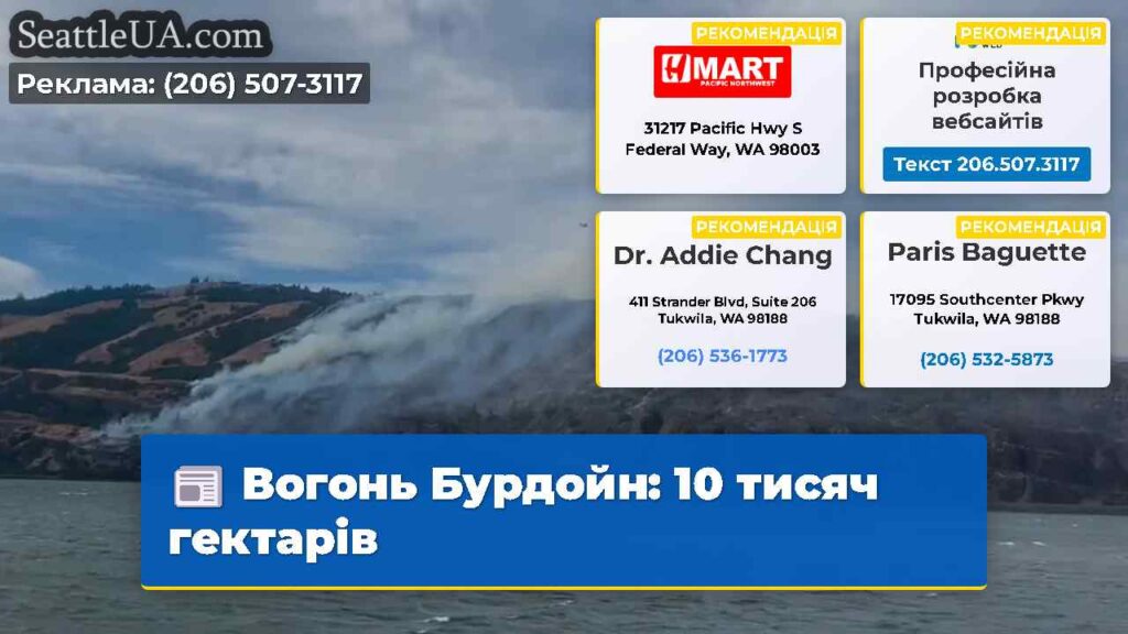 Вогонь Бурдойн: 10 тисяч гектарів