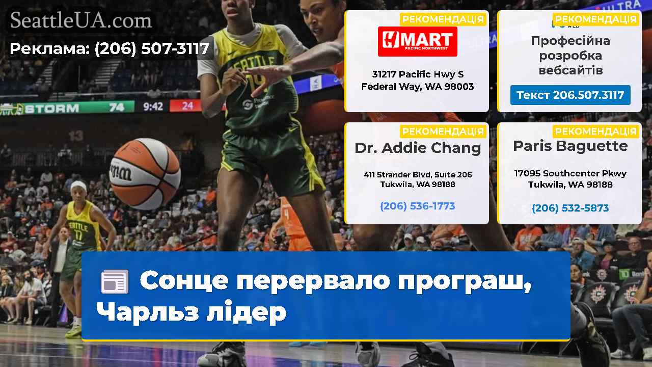 Сонце перервало програш, Чарльз лідер