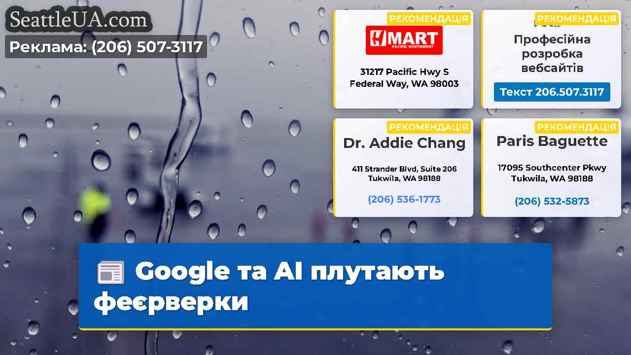 Google та AI плутають феєрверки