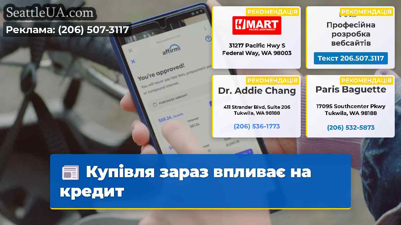 Купівля зараз впливає на кредит