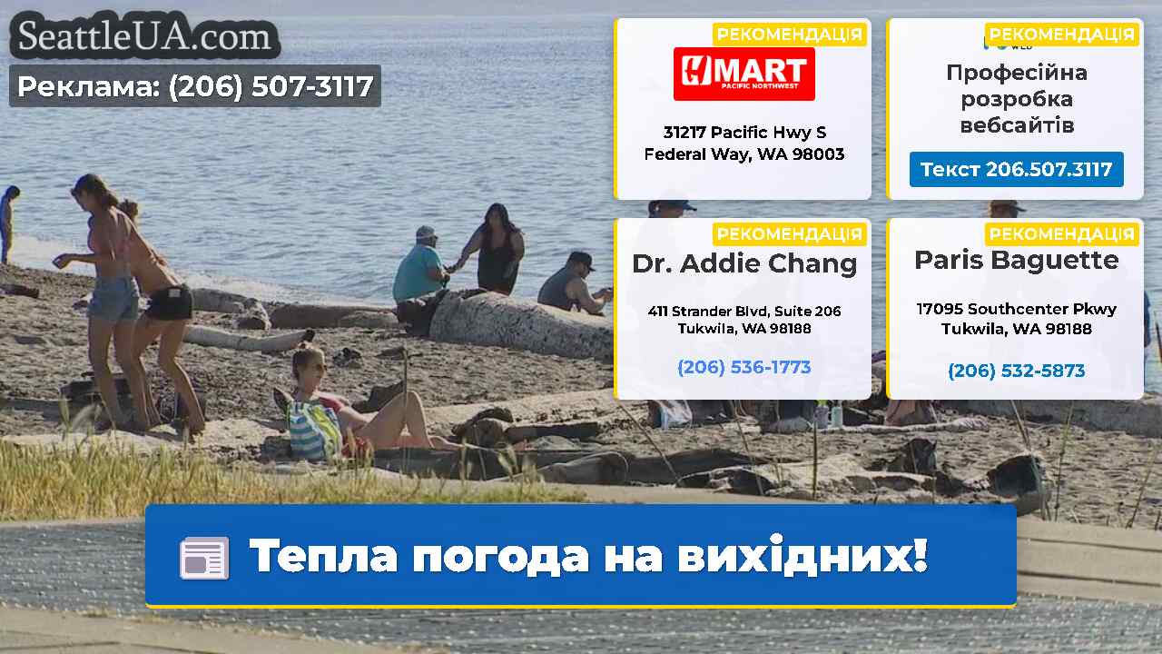 Тепла погода на вихідних!