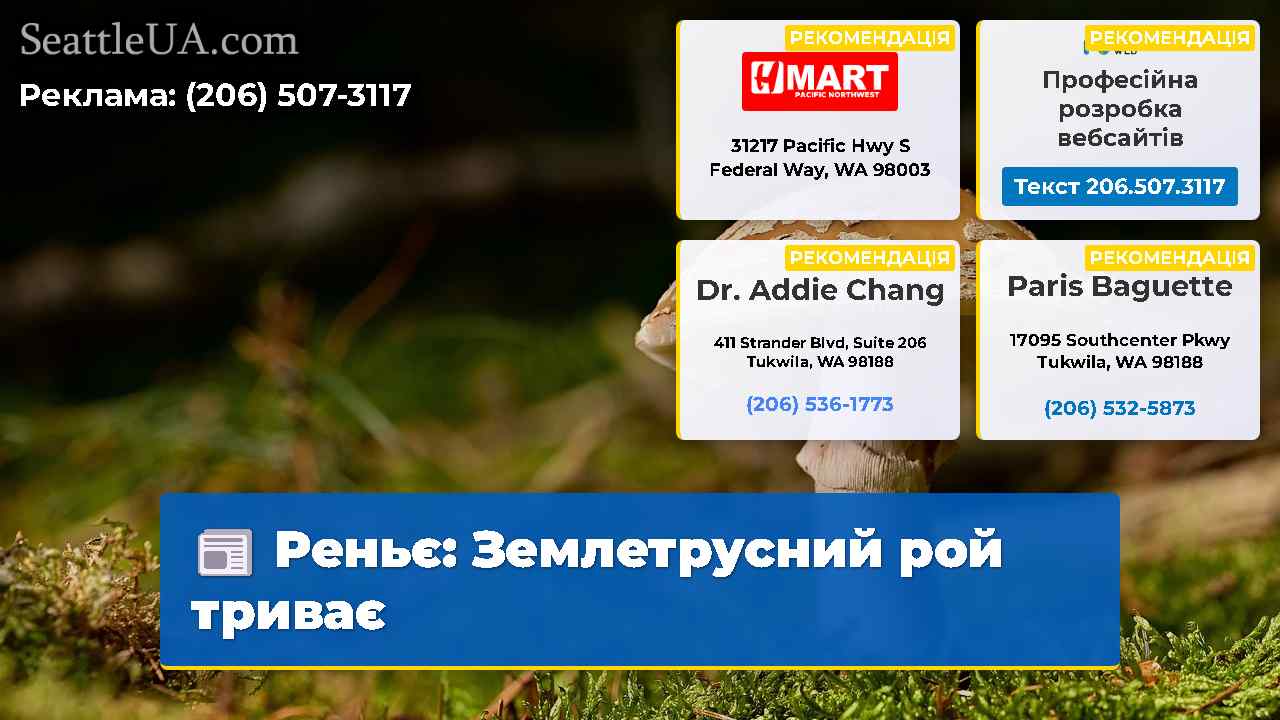 Реньє: Землетрусний рой триває