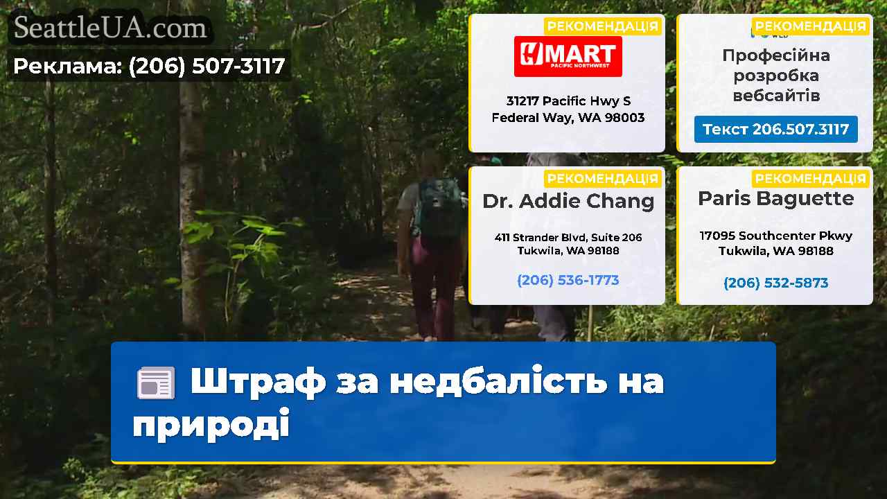 Штраф за недбалість на природі