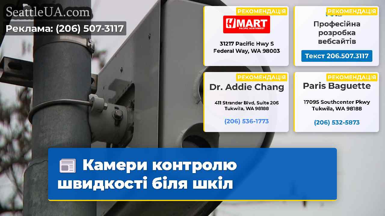 Камери контролю швидкості біля шкіл