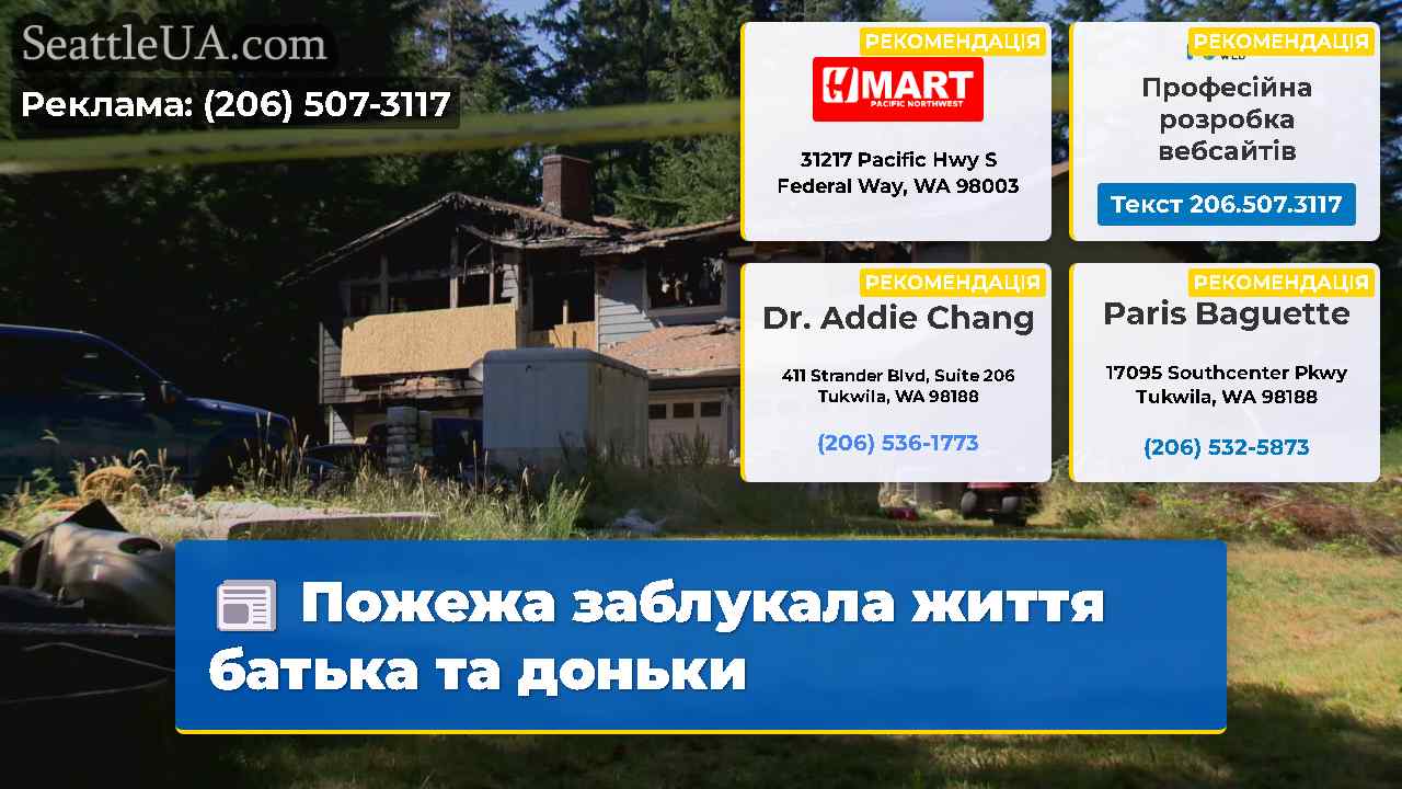 Пожежа заблукала життя батька та доньки