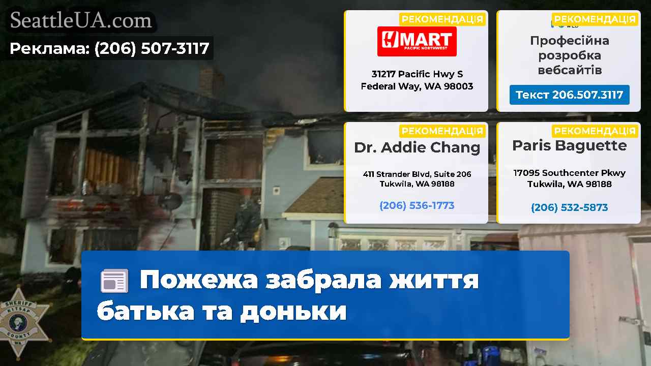 Пожежа забрала життя батька та доньки