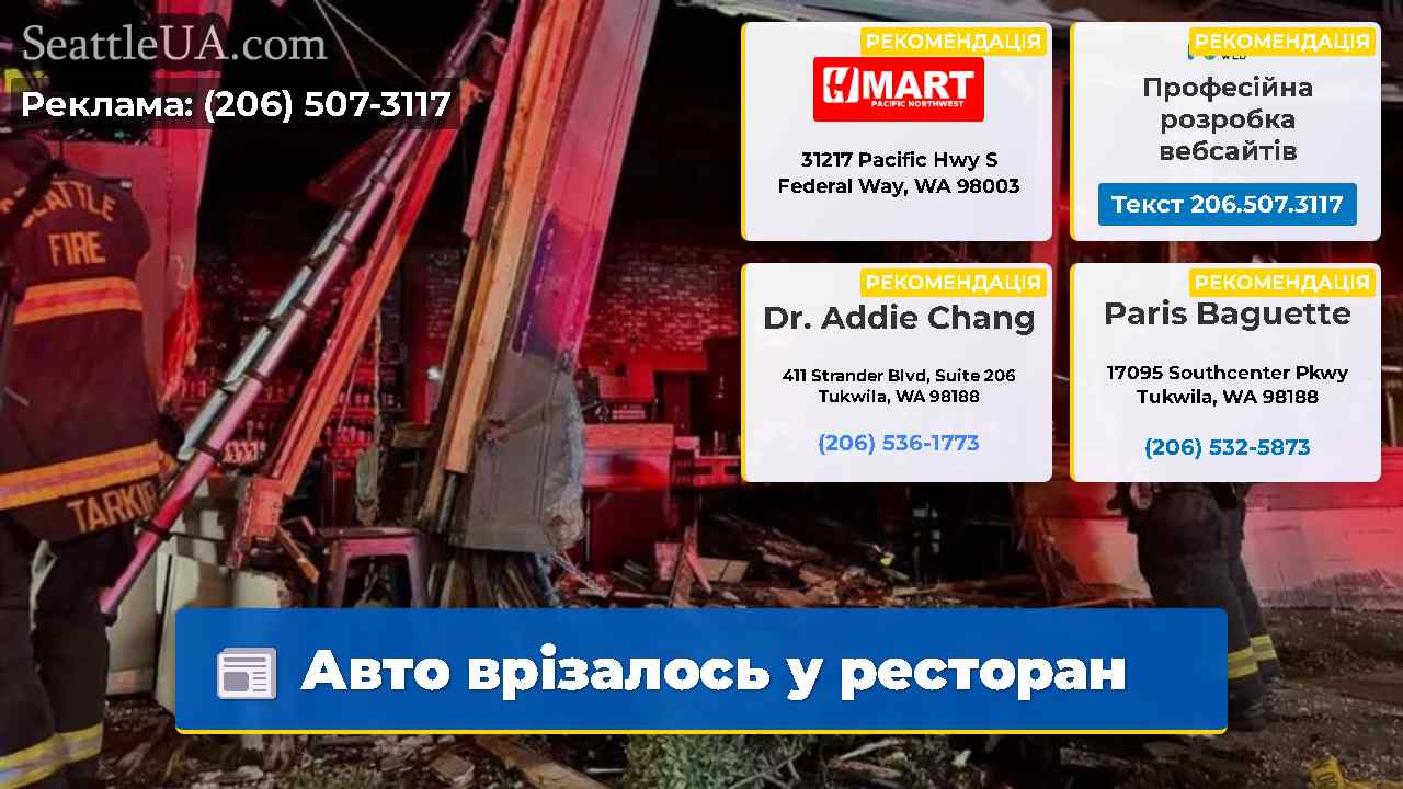 Авто врізалось у ресторан