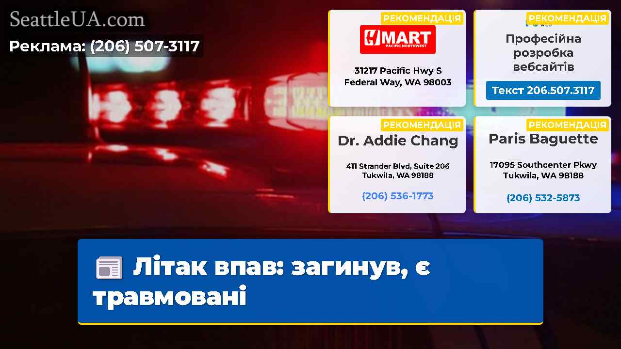 Літак впав: загинув, є травмовані