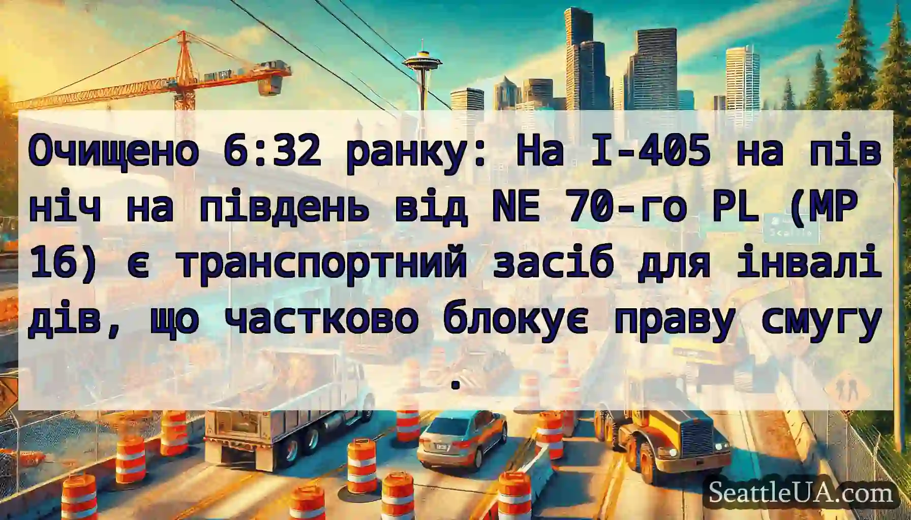 Очищено 6:32 ранку: На I-405 на північ на південь