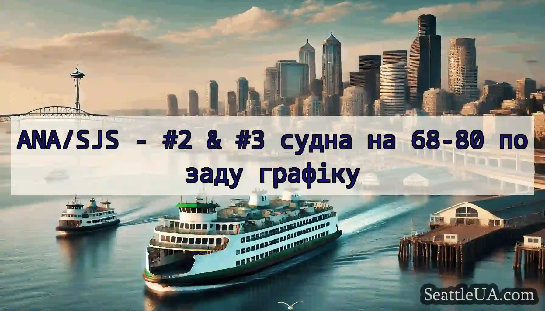 ANA/SJS - #2 & #3 судна на 68-80 позаду графіку
