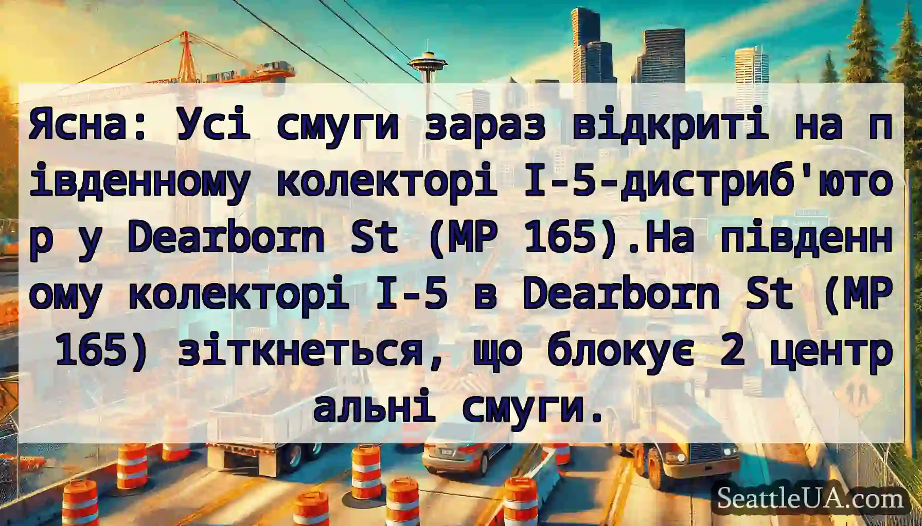 Ясна: Усі смуги зараз відкриті на південному