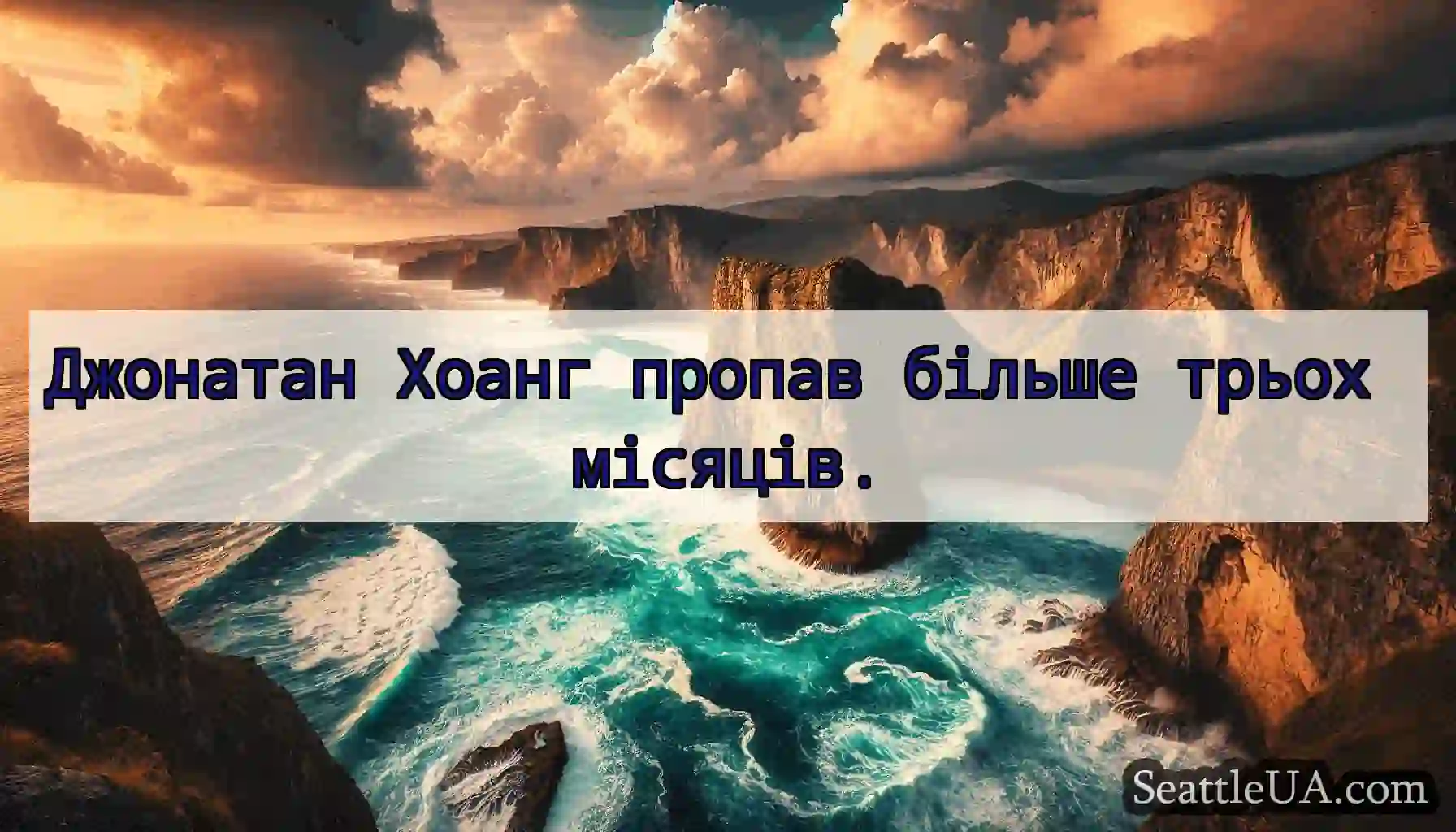Джонатан Хоанг пропав більше трьох місяців.