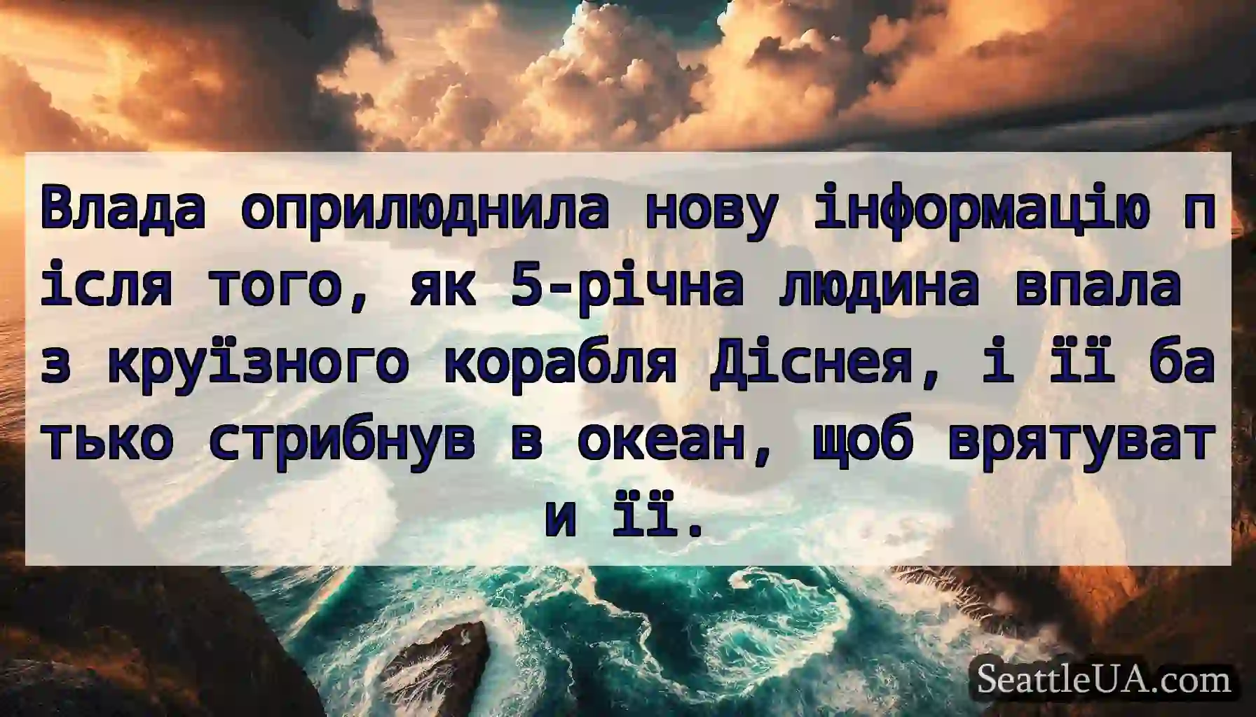 Влада оприлюднила нову інформацію після того, як