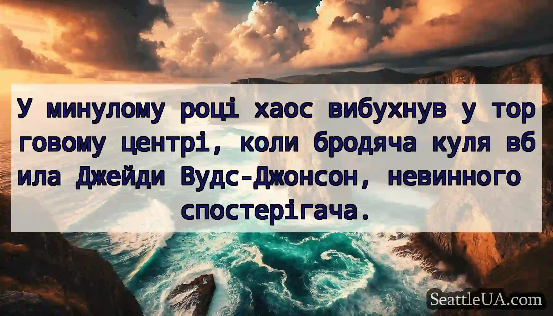У минулому році хаос вибухнув у торговому центрі,