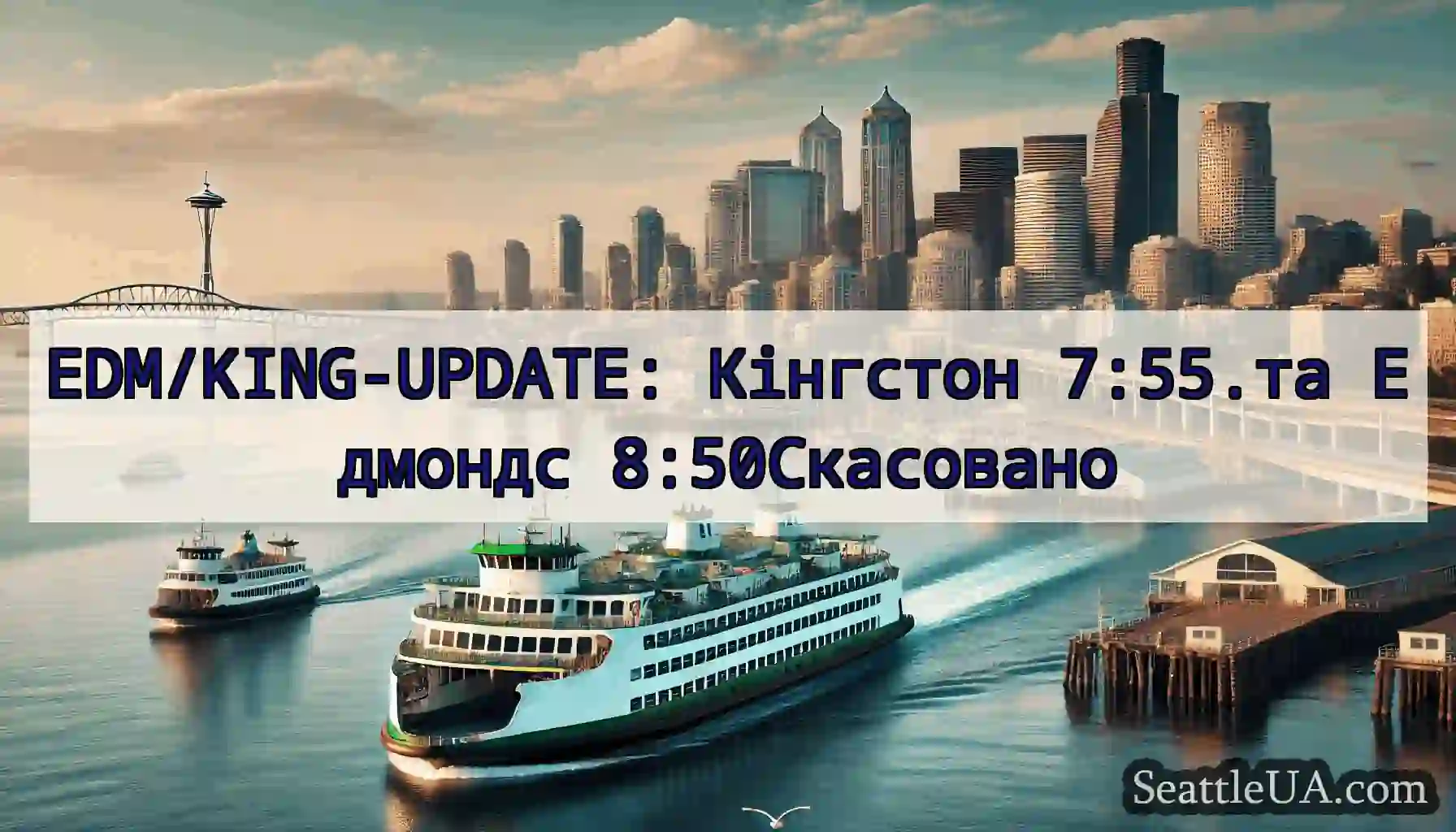 EDM/KING-UPDATE: Кінгстон 7:55.та Едмондс