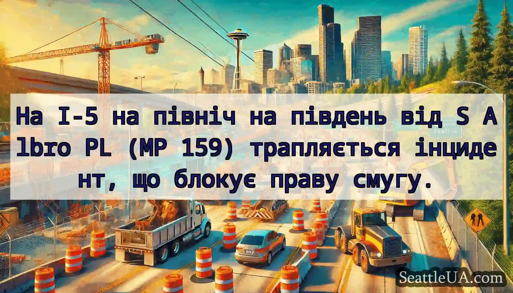 На I-5 на північ на південь від S Albro PL (MP