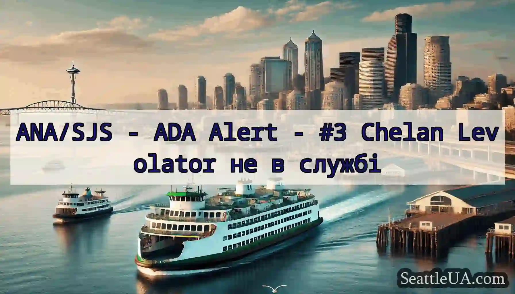 ANA/SJS - ADA Alert - #3 Chelan Levolator не в