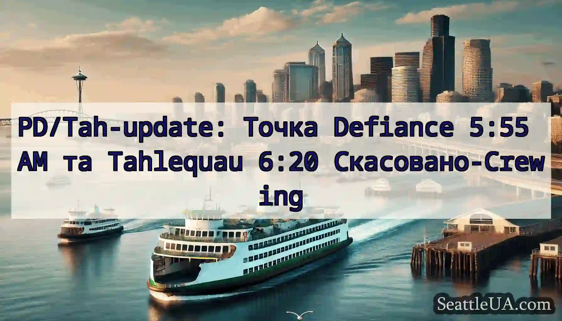 PD/Tah-update: Точка Defiance 5:55 AM та