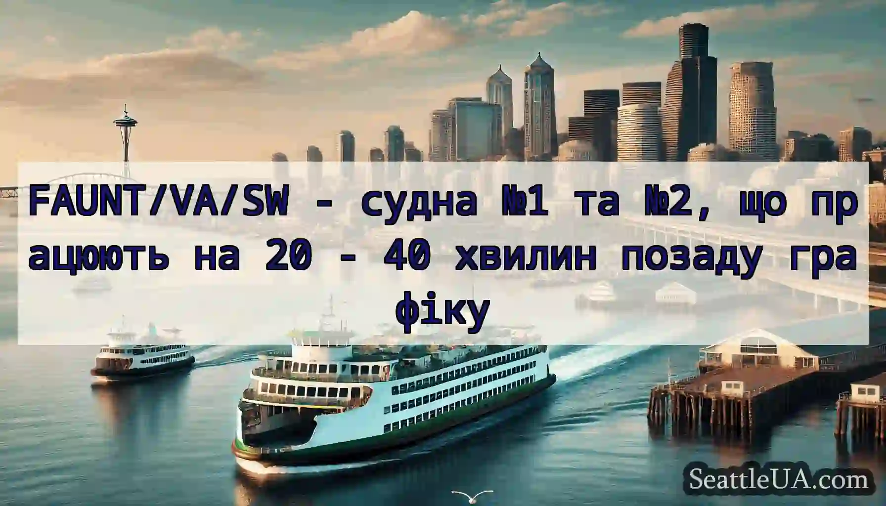 FAUNT/VA/SW - судна №1 та №2, що працюють на 20 -