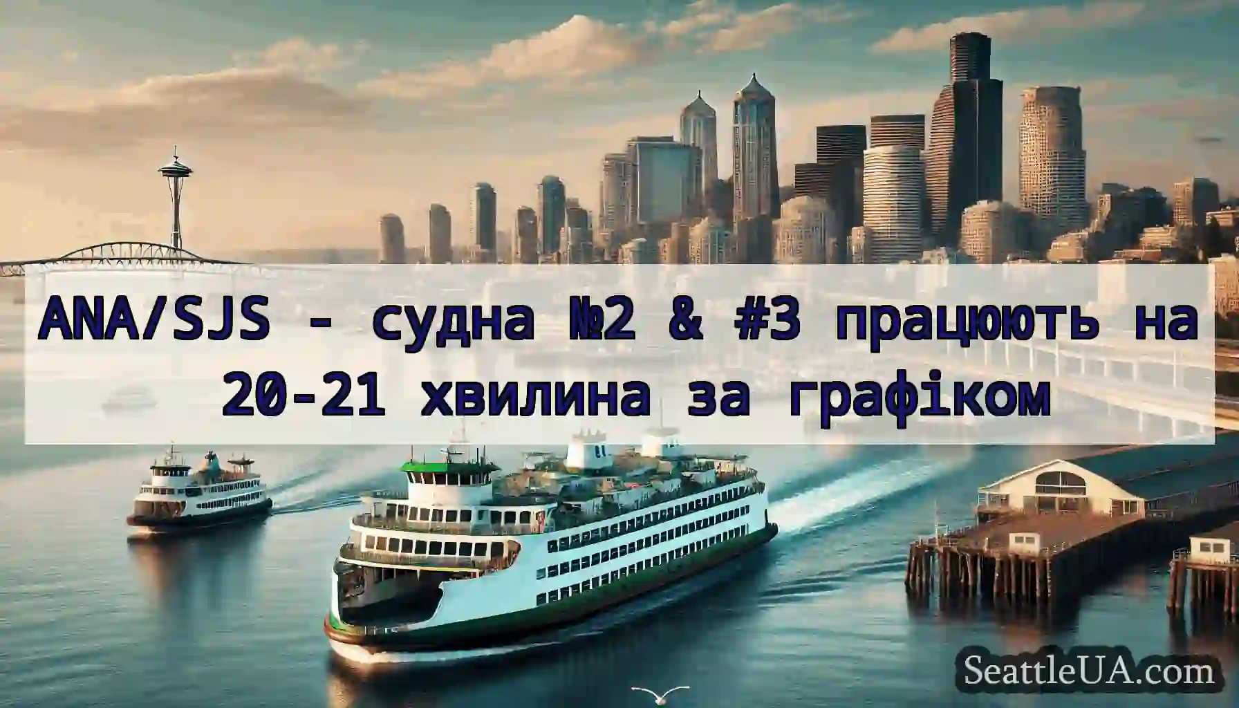 ANA/SJS - судна №2 & #3 працюють на 20-21 хвилина