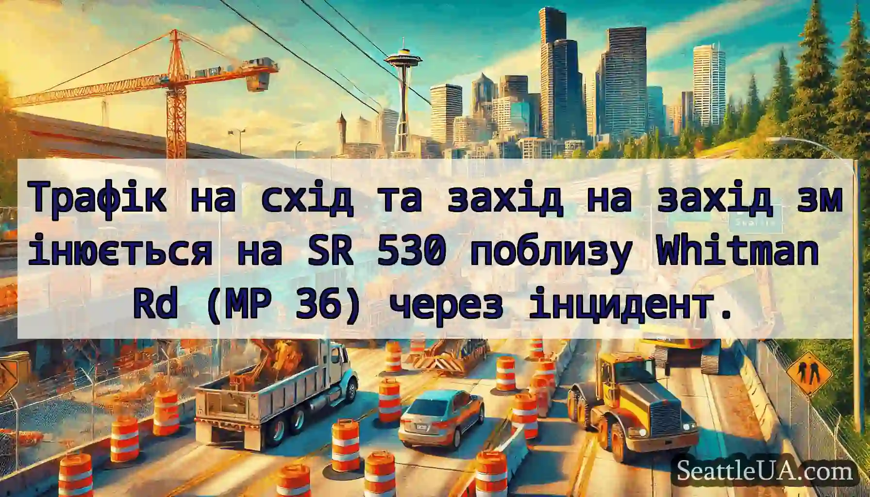 Трафік на схід та захід на захід змінюється на SR