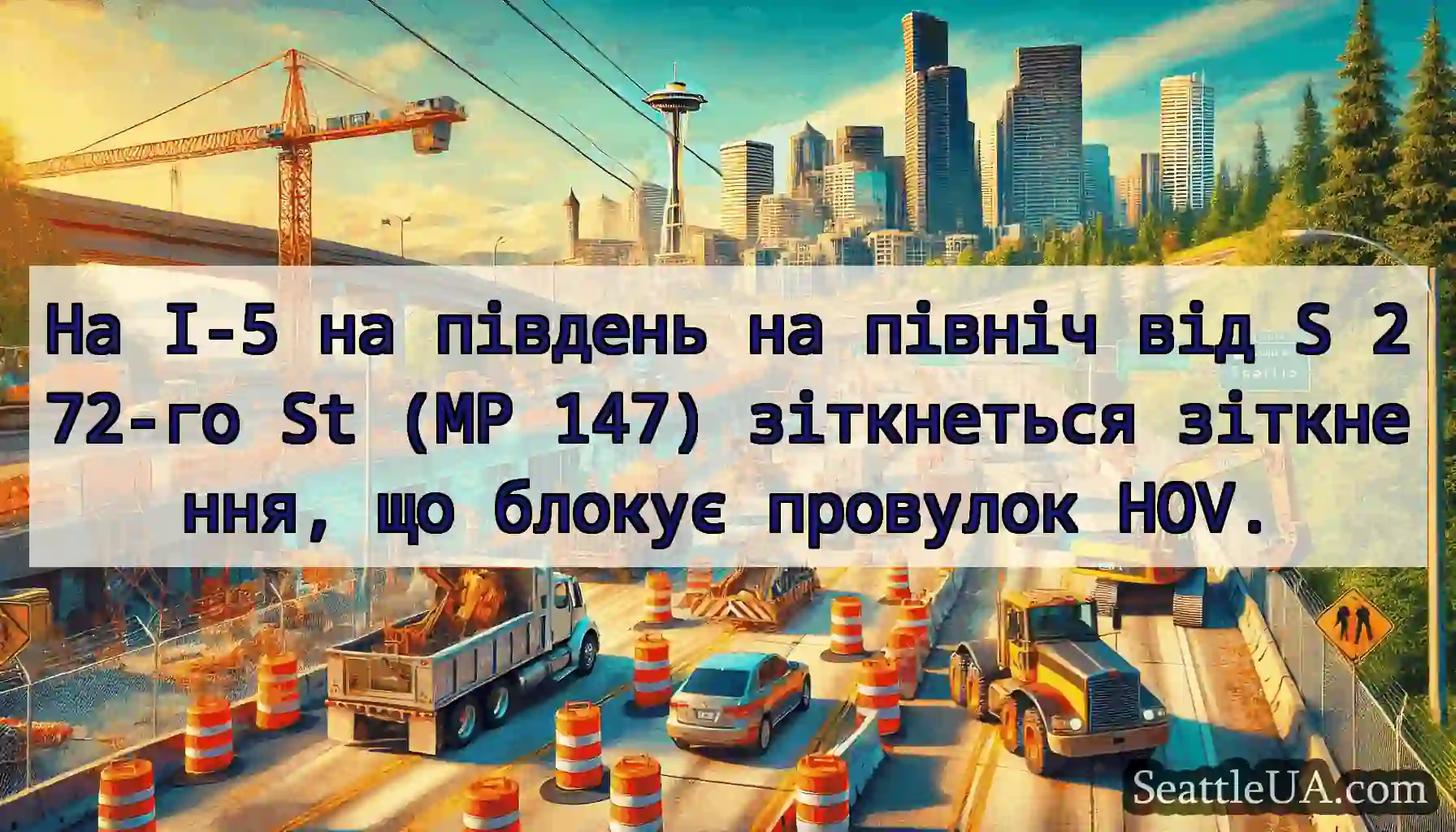 На I-5 на південь на північ від S 272-го St (MP