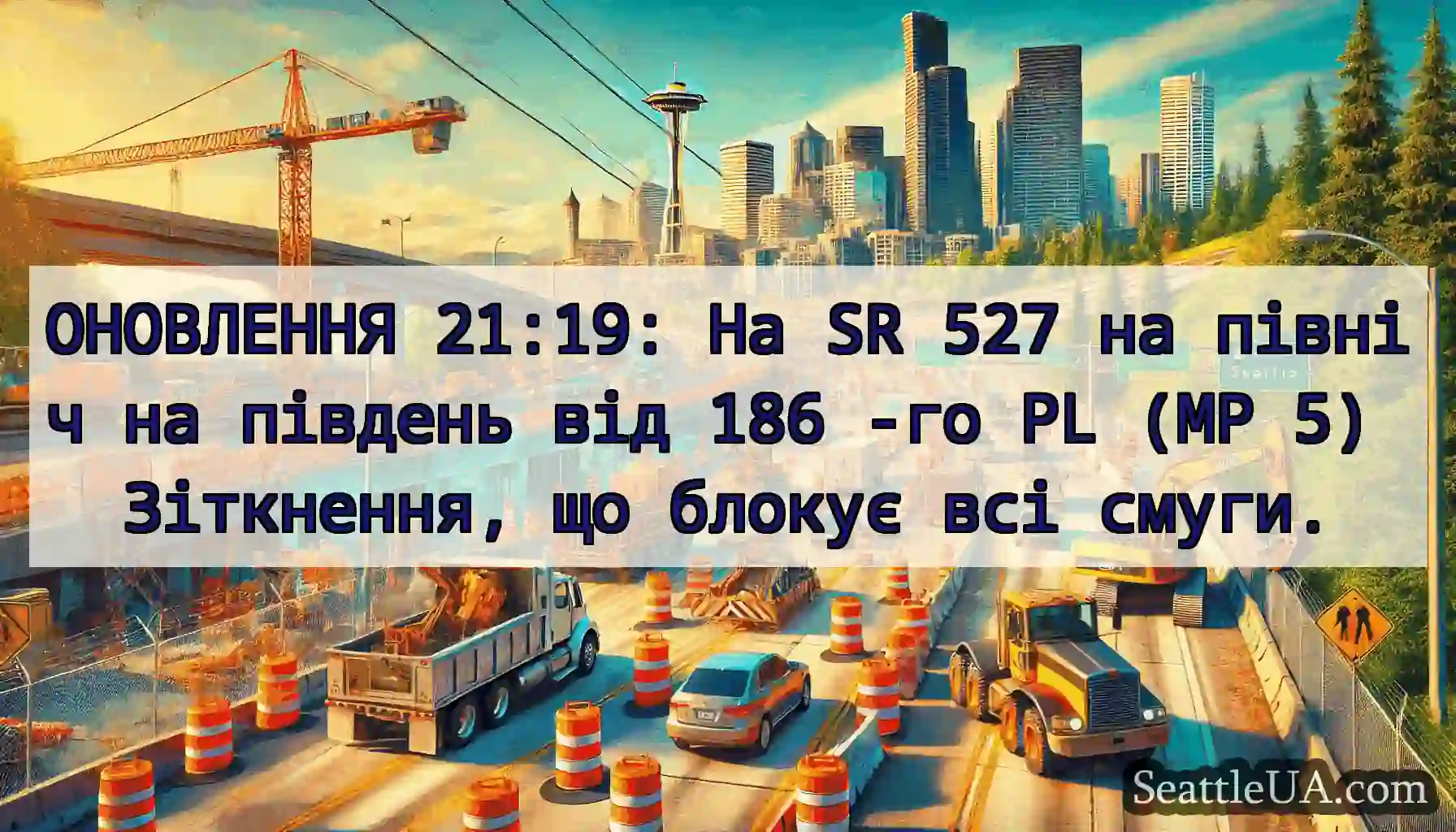 ОНОВЛЕННЯ 21:19: На SR 527 на північ на південь