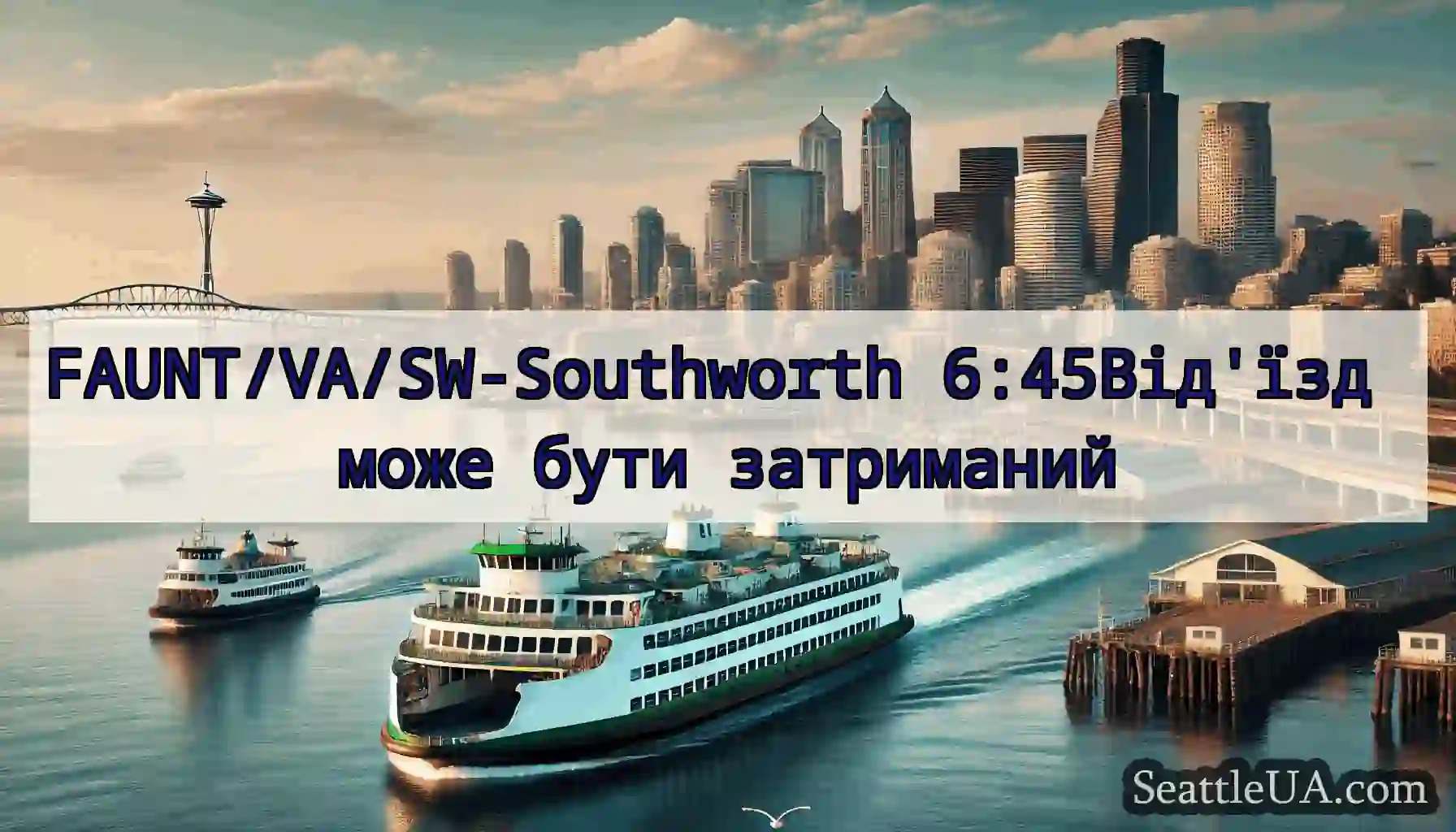 FAUNT/VA/SW-Southworth 6:45Від'їзд може бути