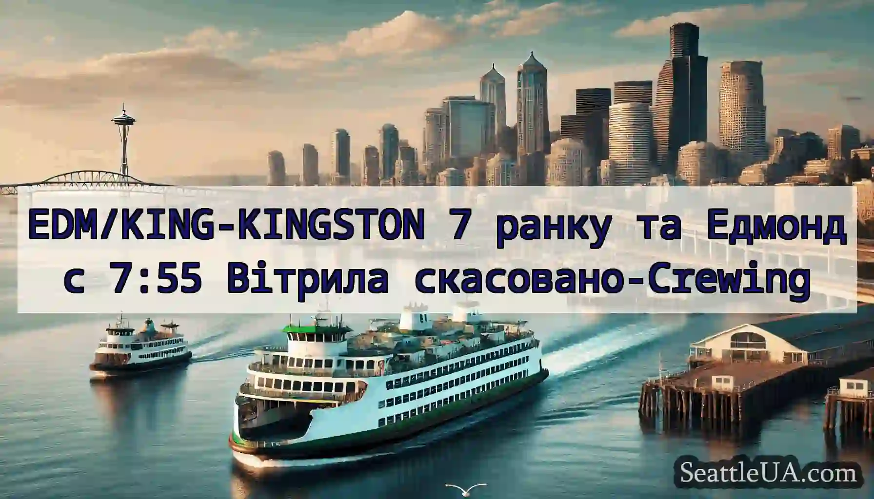 EDM/KING-KINGSTON 7 ранку та Едмондс 7:55 Вітрила