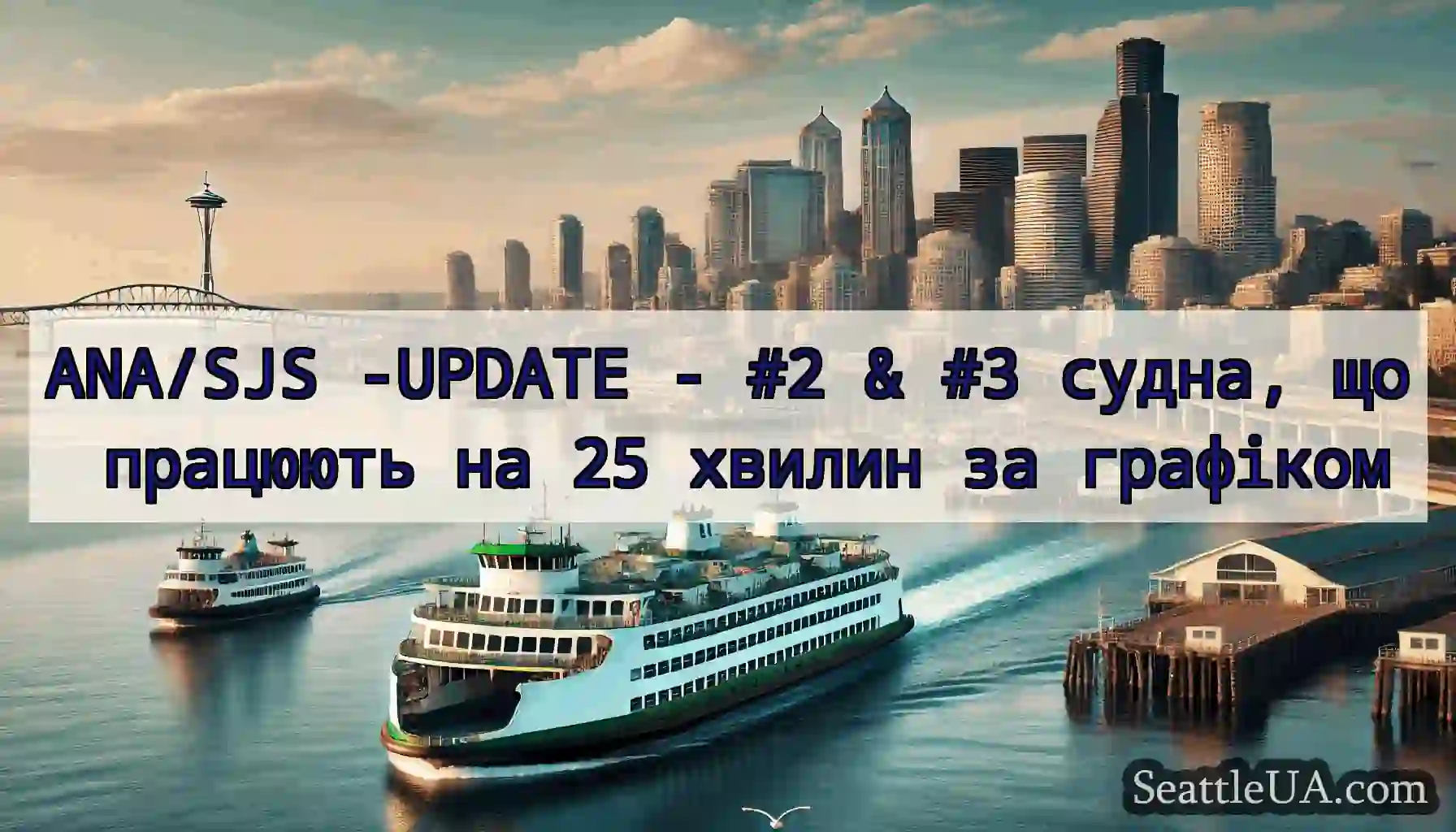 ANA/SJS -UPDATE - #2 & #3 судна, що працюють на