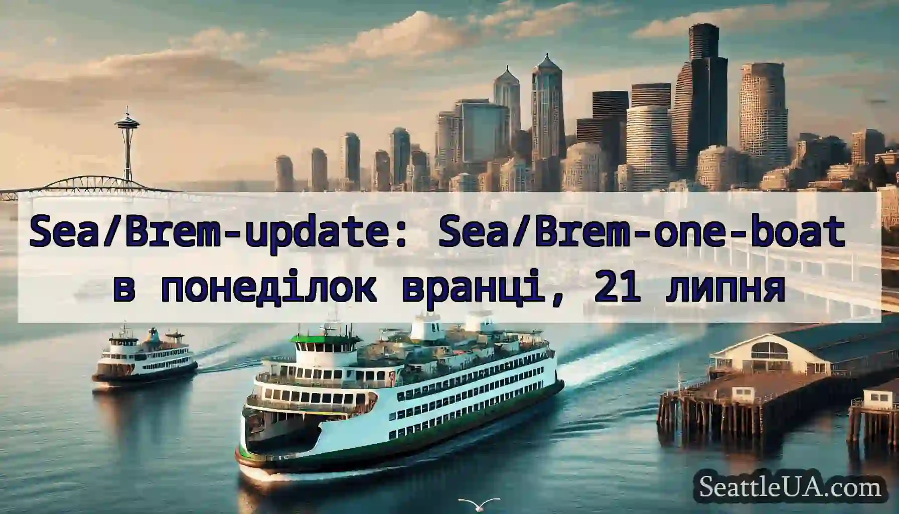 Sea/Brem-update: Sea/Brem-one-boat в понеділок