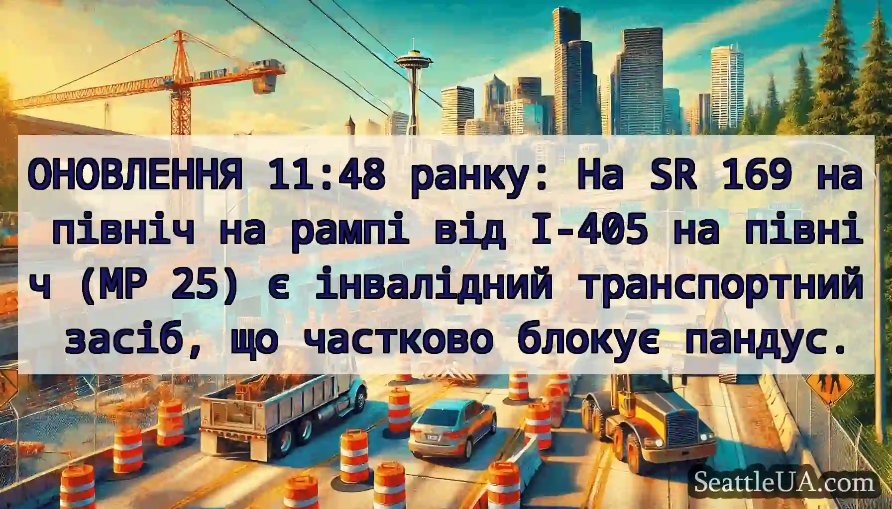 ОНОВЛЕННЯ 11:48 ранку: На SR 169 на північ на