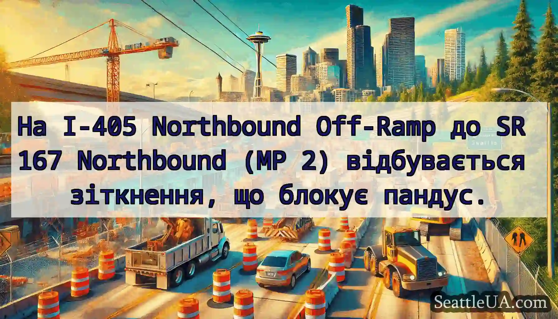 На I-405 Northbound Off-Ramp до SR 167 Northbound