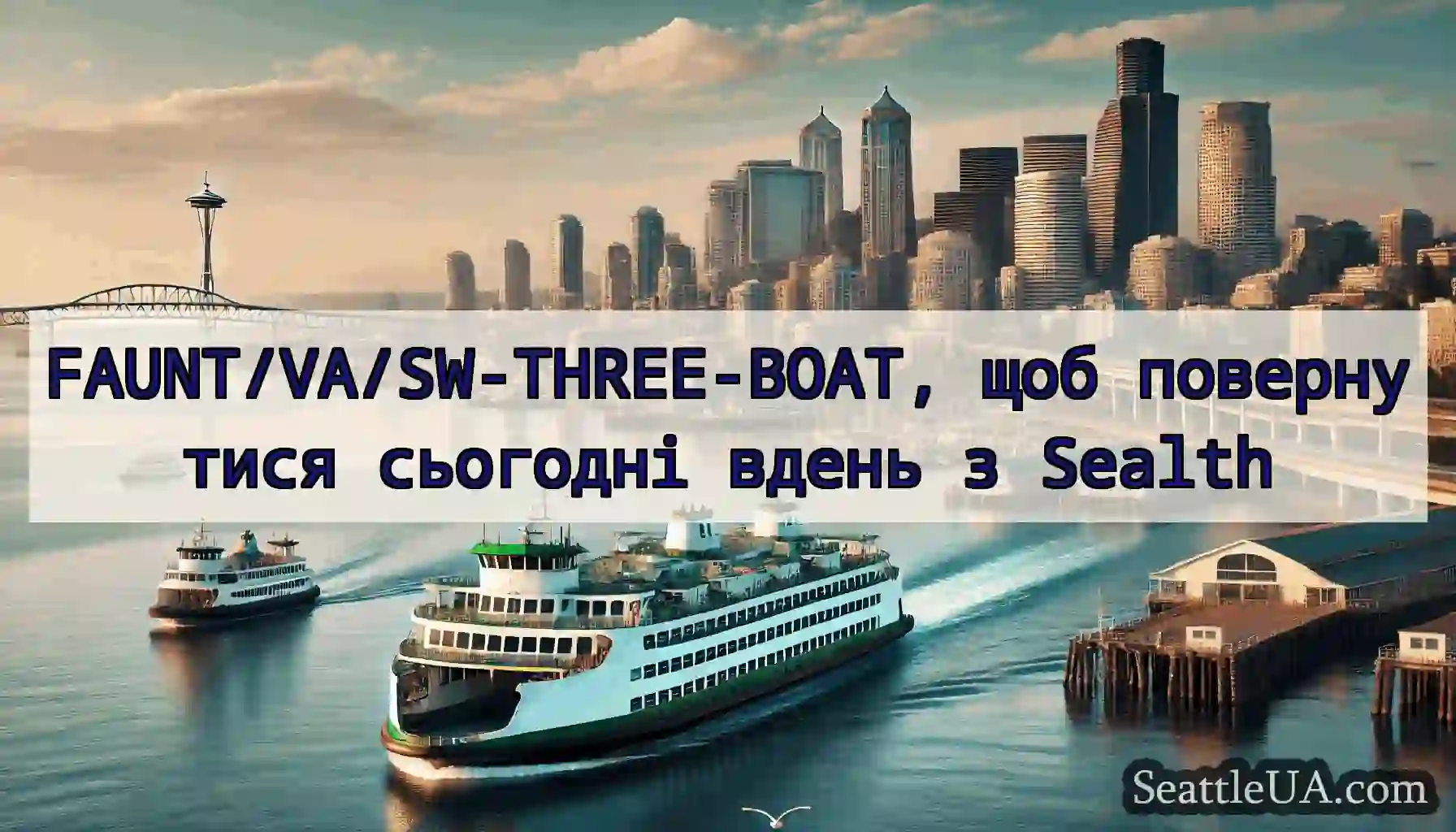 FAUNT/VA/SW-THREE-BOAT, щоб повернутися сьогодні