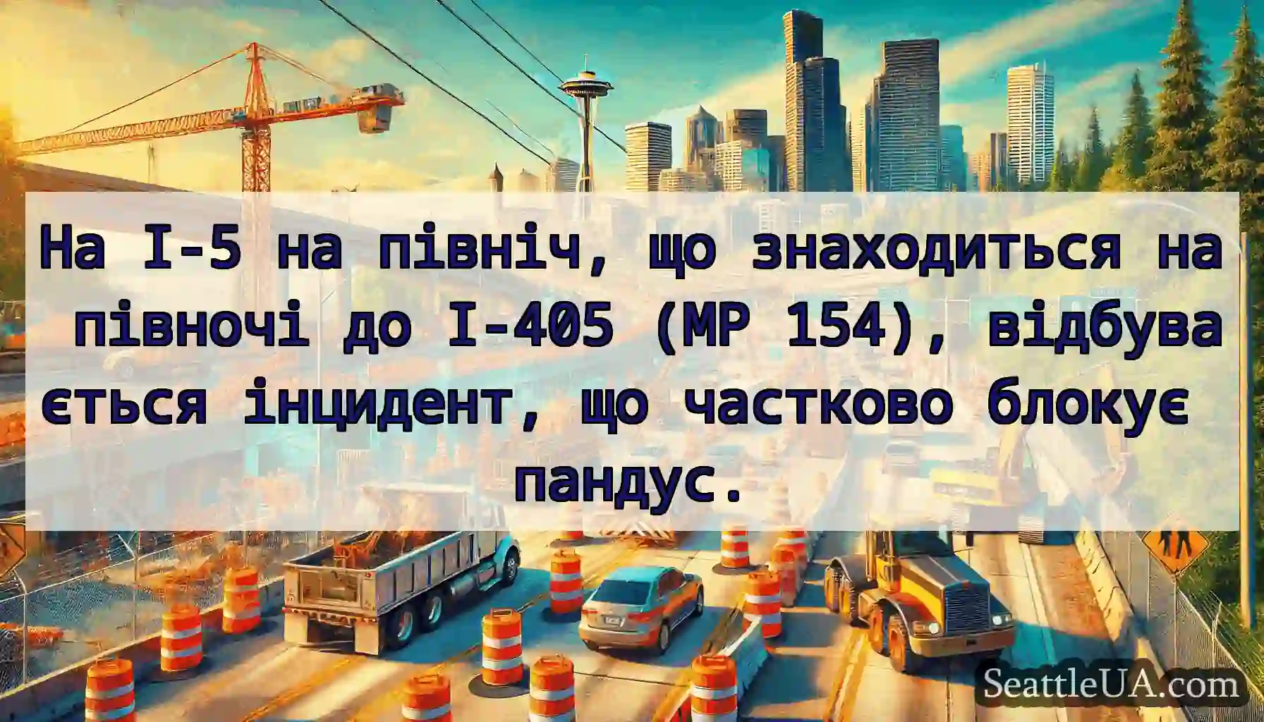 На I-5 на північ, що знаходиться на півночі до