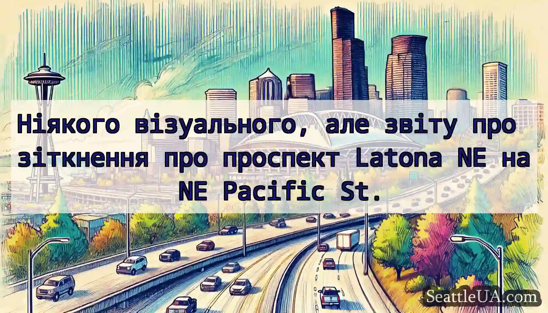 Ніякого візуального, але звіту про зіткнення про
