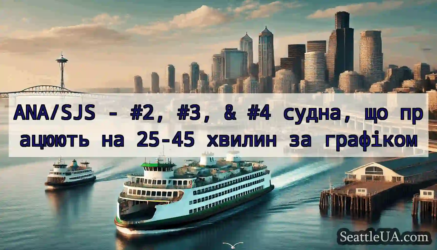ANA/SJS - #2, #3, & #4 судна, що працюють на