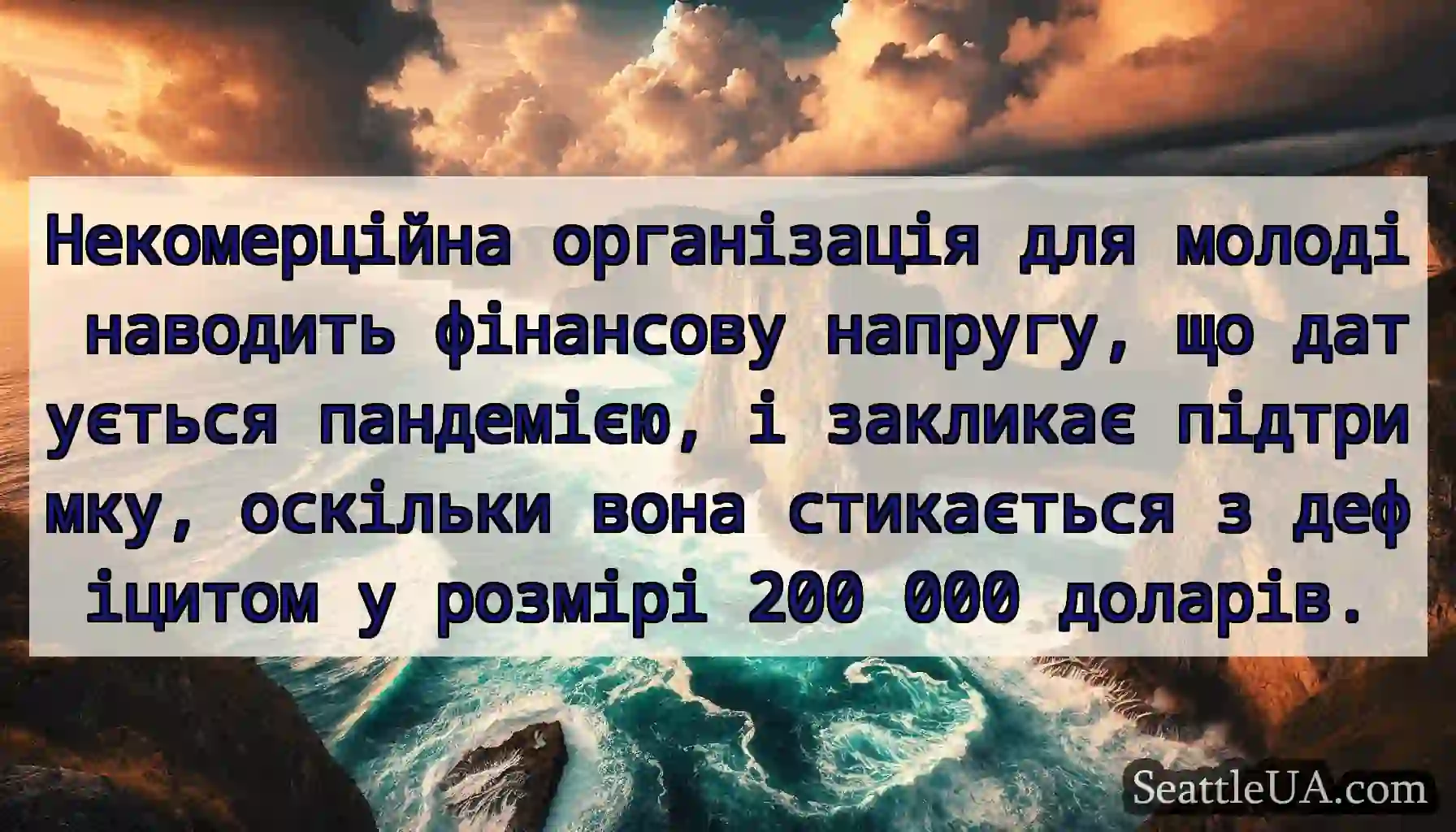 Некомерційна організація для молоді наводить