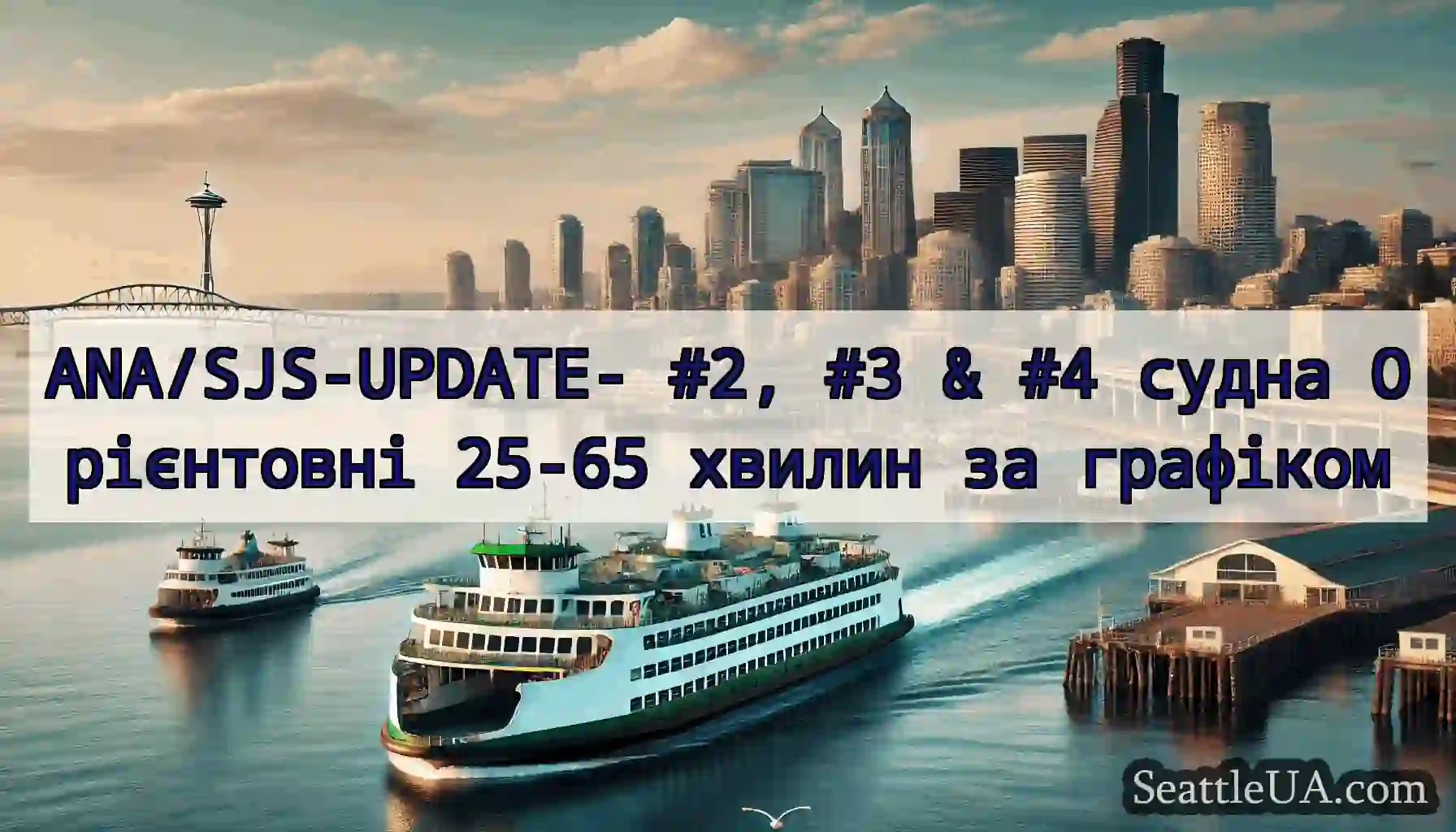 ANA/SJS-UPDATE- #2, #3 & #4 судна Орієнтовні