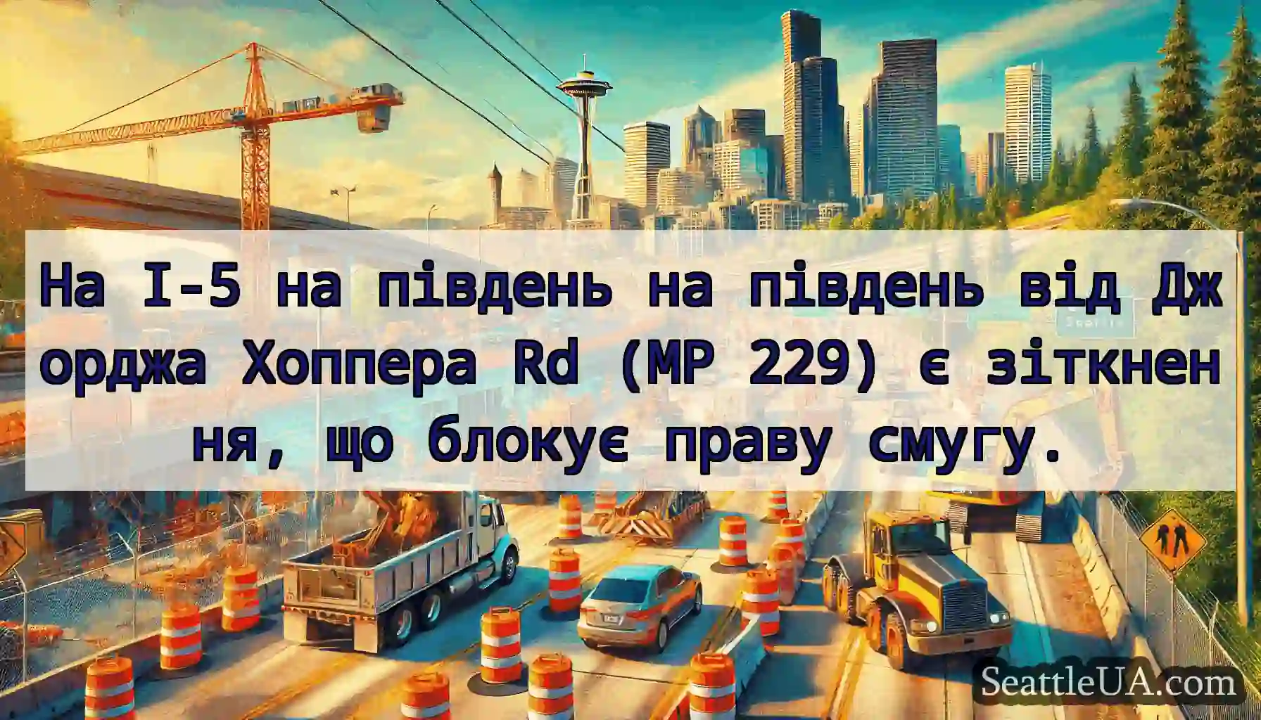 На I-5 на південь на південь від Джорджа Хоппера