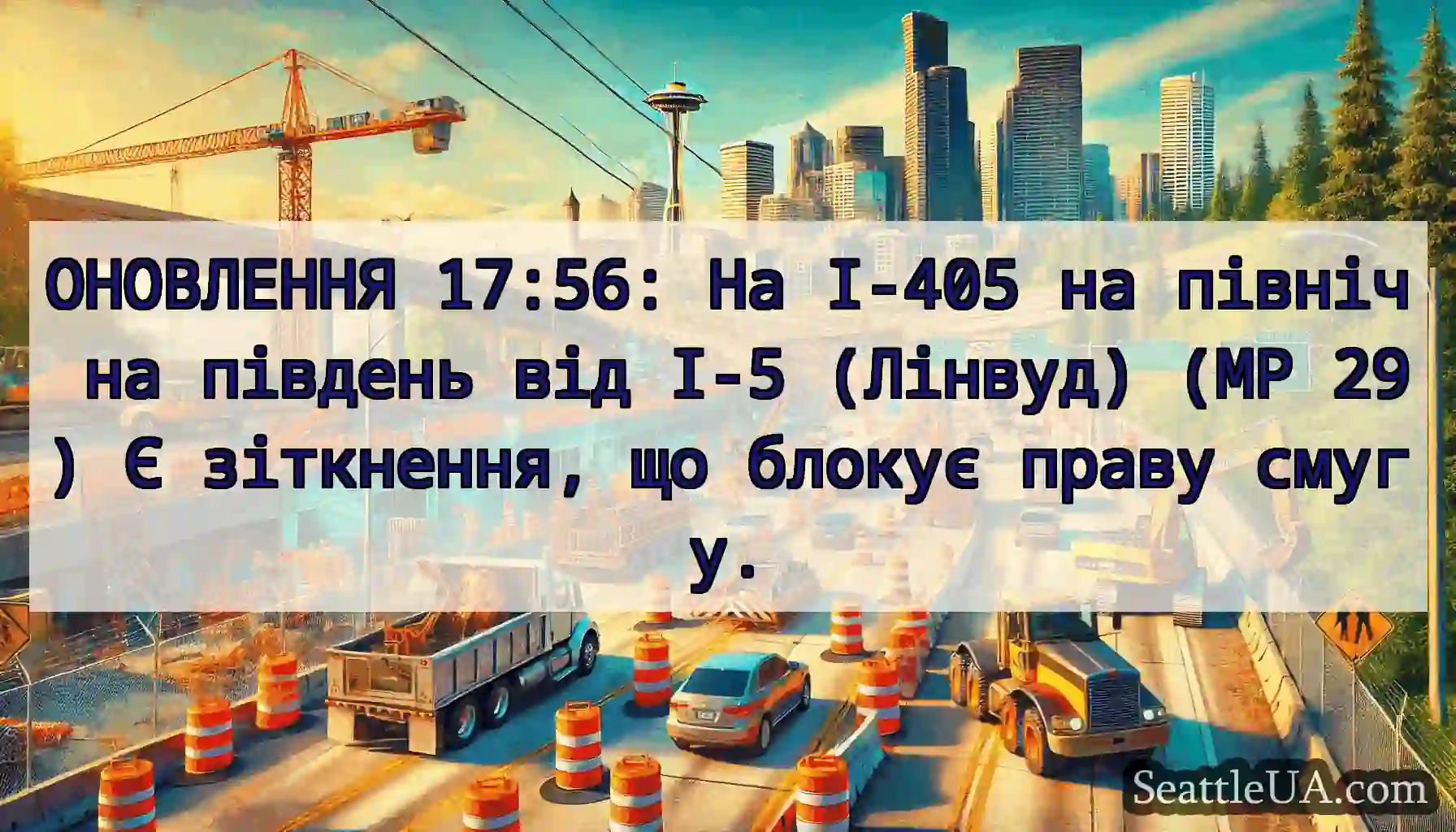ОНОВЛЕННЯ 17:56: На I-405 на північ на південь
