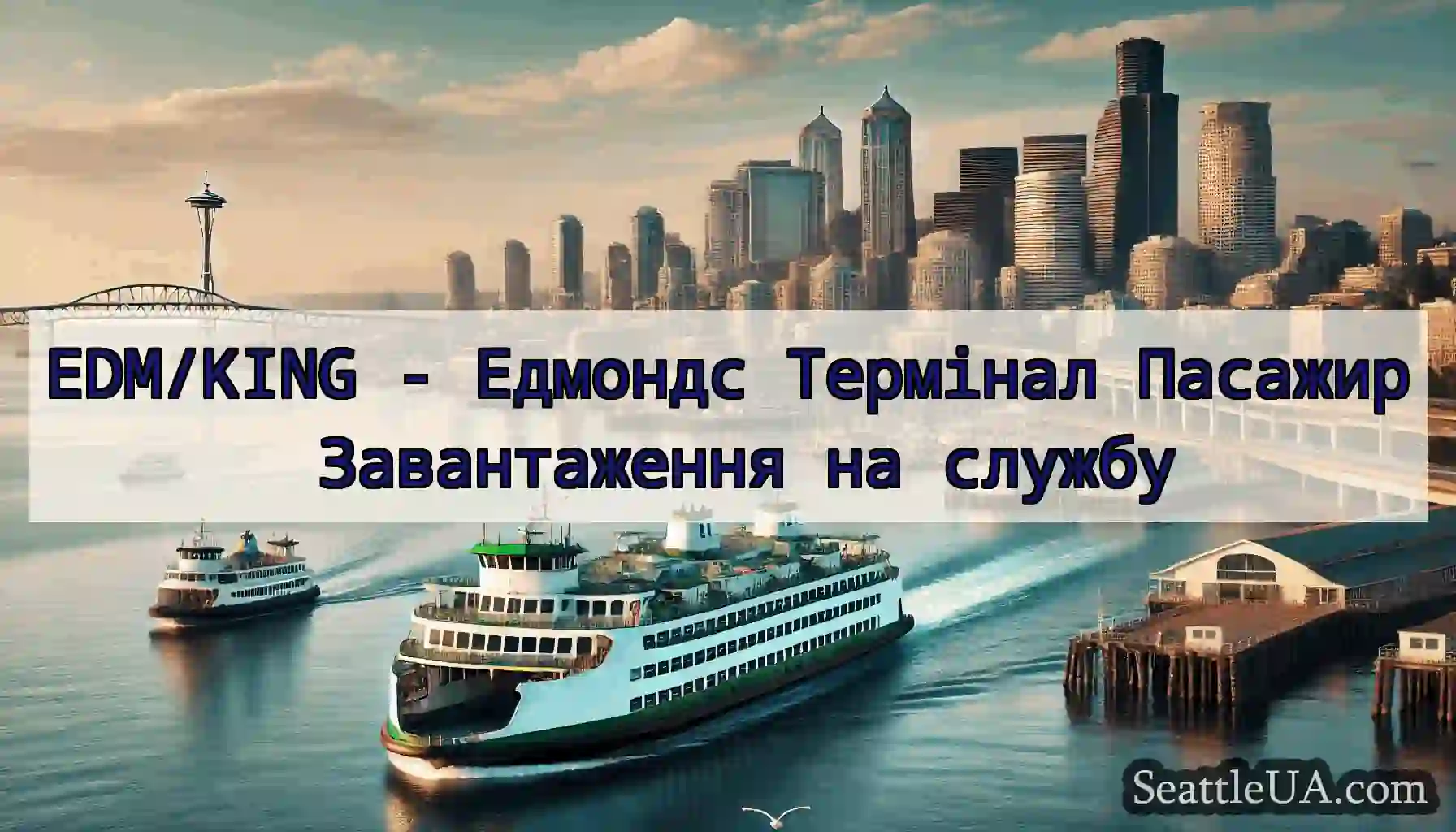 EDM/KING - Едмондс Термінал Пасажир Завантаження