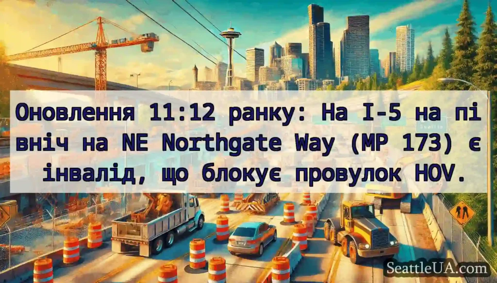 Оновлення 11:12 ранку: На I-5 на північ на NE