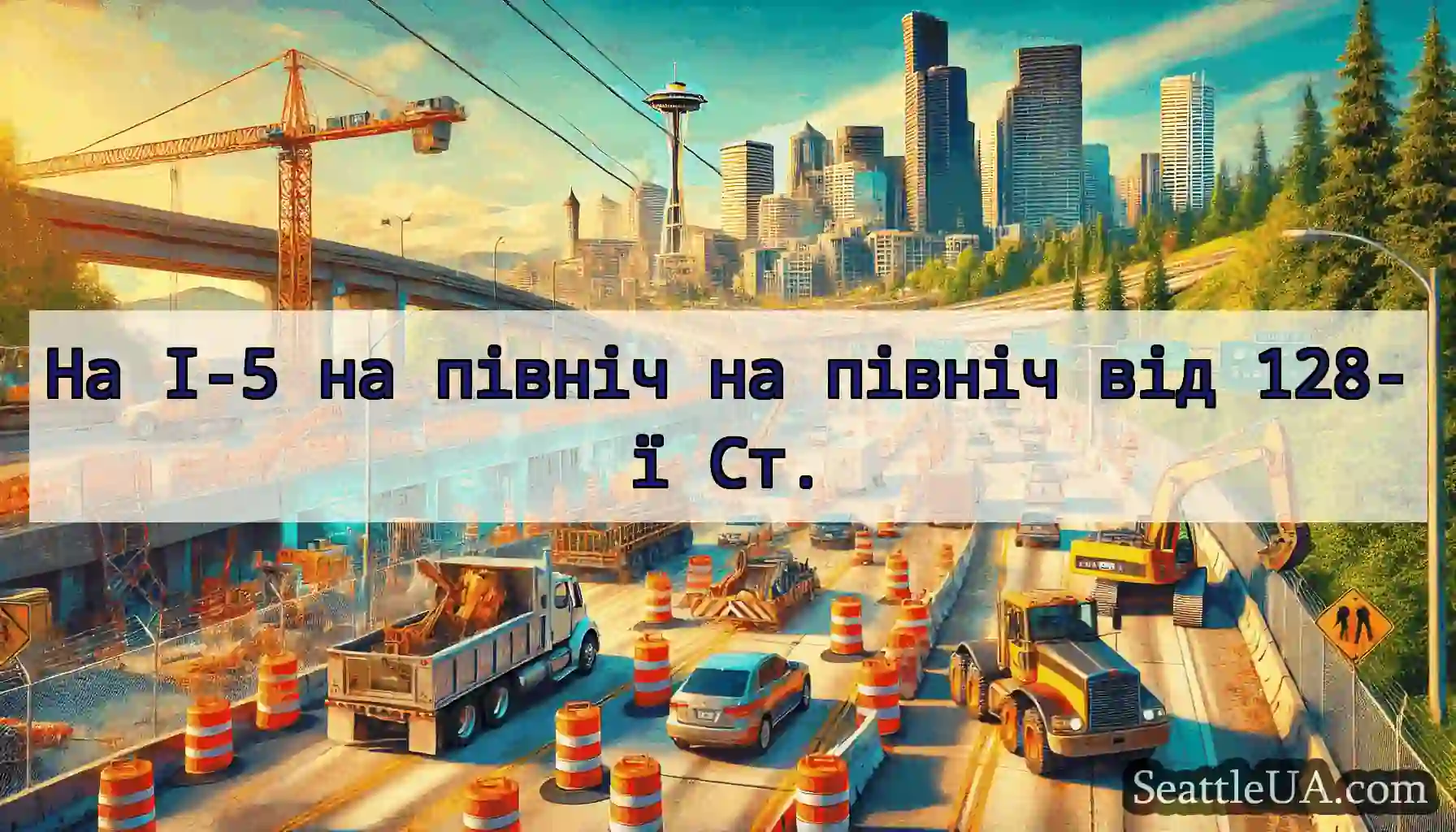 На I-5 на північ на північ від 128-ї Ст.