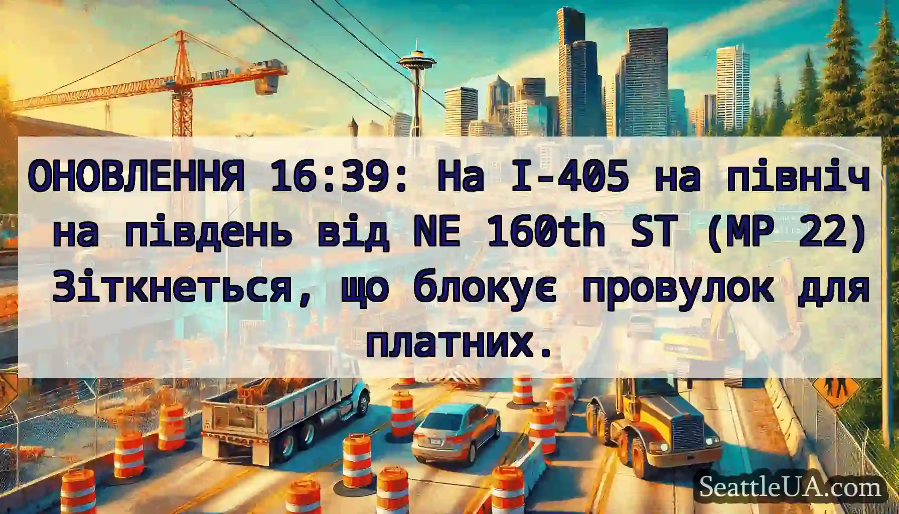 ОНОВЛЕННЯ 16:39: На I-405 на північ на південь
