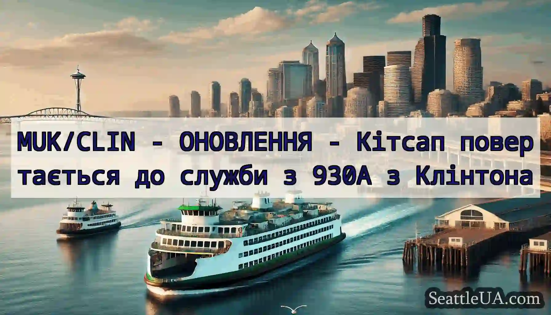 MUK/CLIN - ОНОВЛЕННЯ - Кітсап повертається до