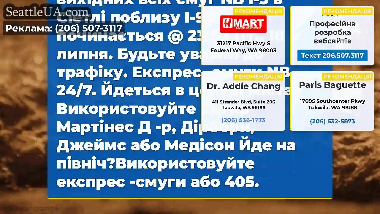 Голова вгору!Закриття на вихідних всіх смуг NB