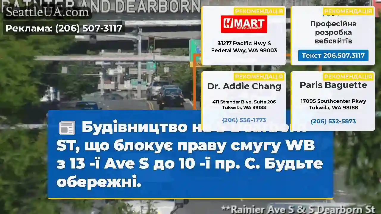 Будівництво на S Dearborn ST, що блокує праву