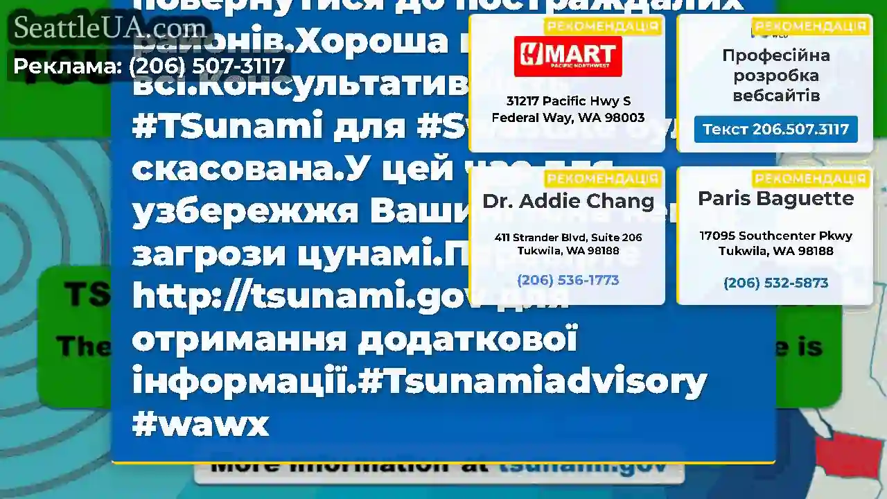 ICYMI: Усі сповіщення про цунамі закінчилися для